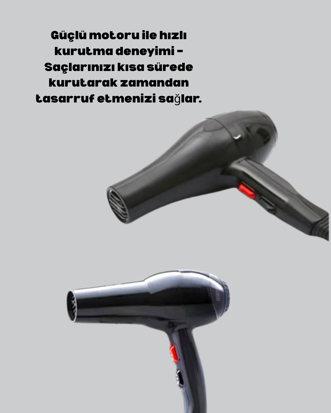 2200W Saç Kurutma Makinesi Soğuk ve Sıcak Üfleme Fonksiyonlu