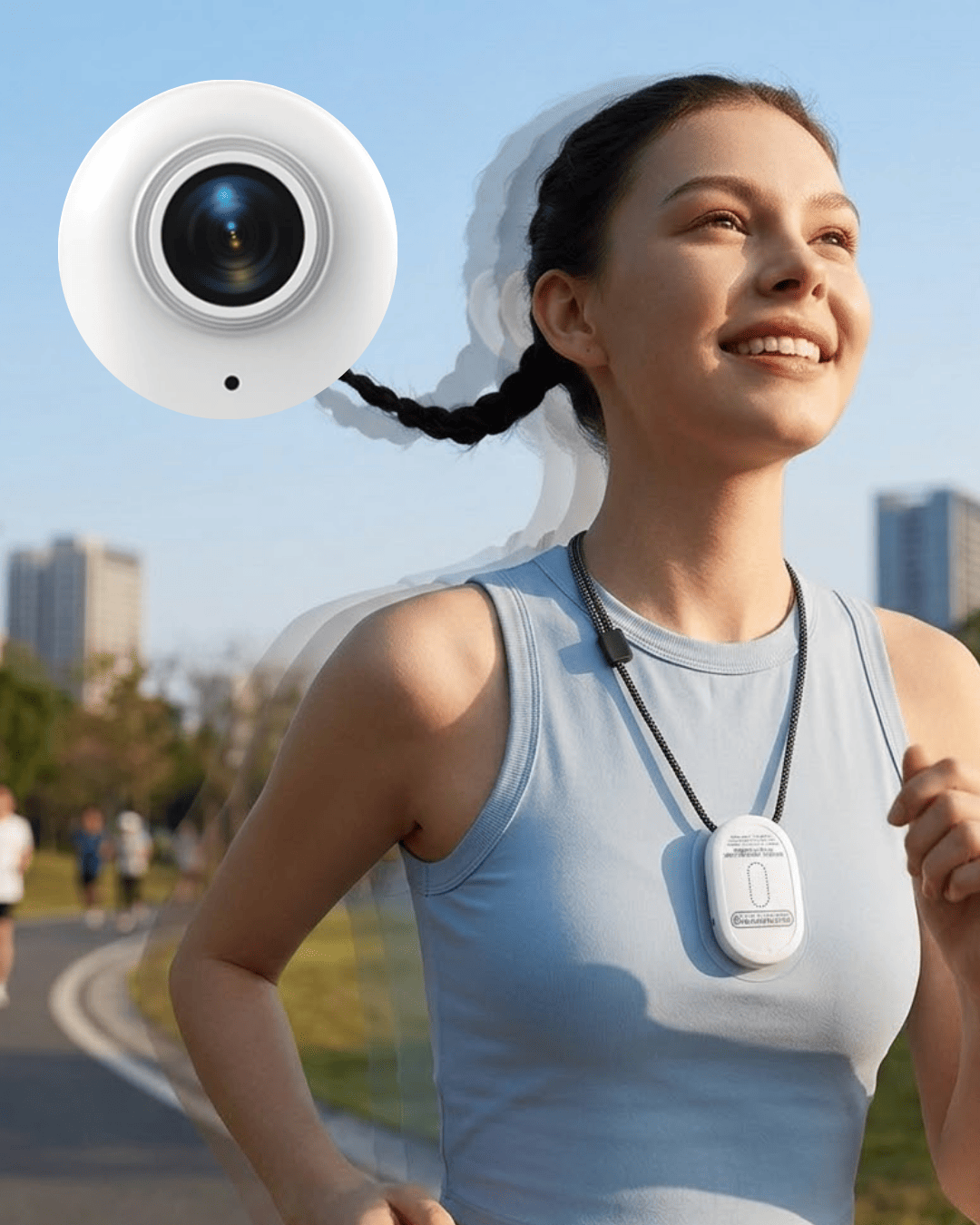Manyetik Sabitlemeli 1080P Spor Kamera Geniş Açı Lens ve Mobil Bağlantı Özellikli