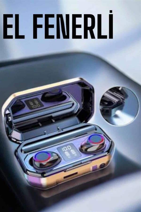 Kablosuz Bluetooth Kulaklık Dijital Göstergeli Uzun Pil Ömrü