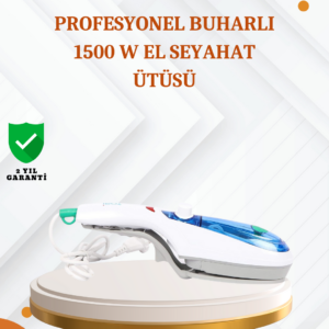 Kompakt Buharlı Ütü 1500W | Tüm Yüzeyler İçin Pratik ve Etkili