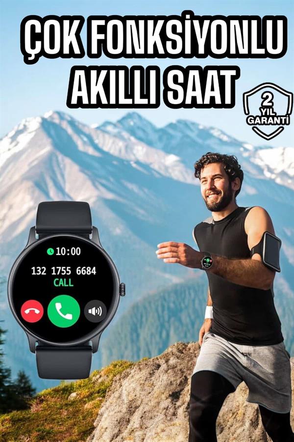 Akıllı Saat Çok Fonksiyonlu Sesli Görüşme NFC Uyumlu Amoled Ekran Yeni Nesil
