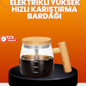 Isıtıcılı Manyetik Karıştırıcı Kupa – 400 ml, C Tipi Şarjlı, Akıllı Tasarım