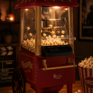 Yağsız Mısır Patlatma Makinesi Sıcak Hava Popcorn Makinesi Nostaljik Tasarım