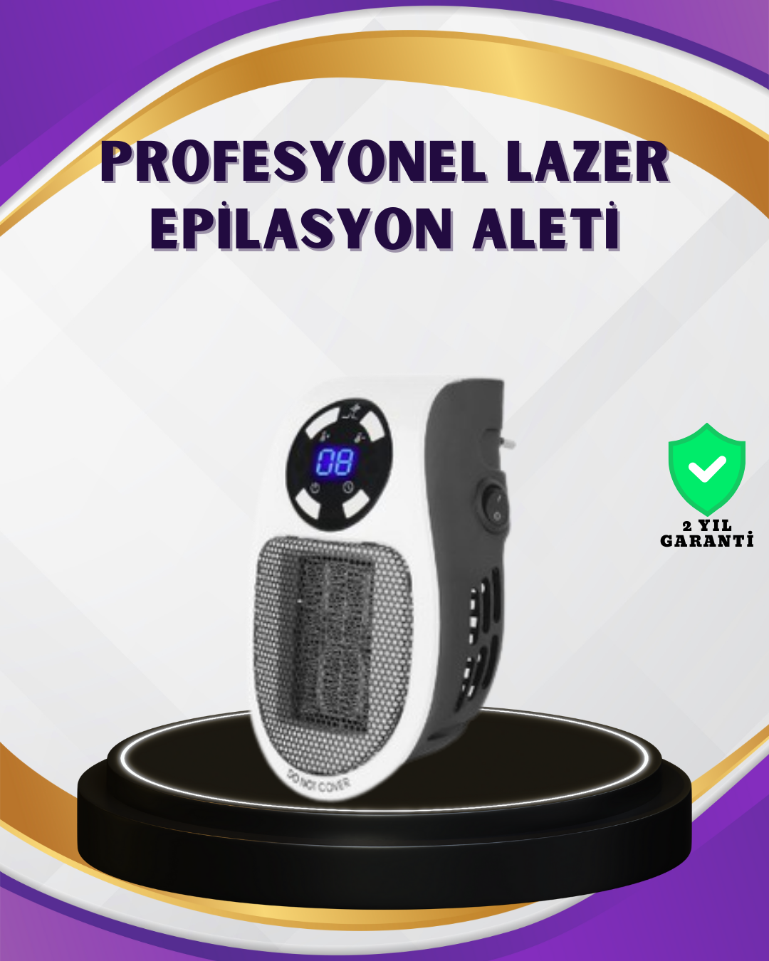 Taşınabilir Priz Isıtıcı Dijital Termostatlı Seramik Isıtıcı