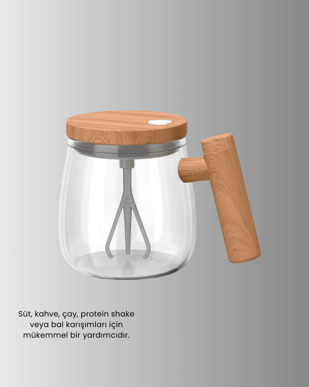 IP6 Su Sızdırmaz Şarjlı Kupa 3D Karıştırma, 400 ml Yeni Nesil