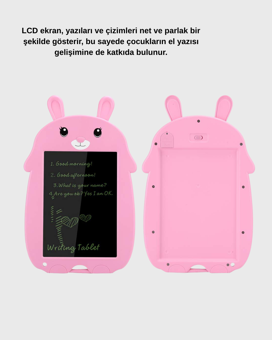 Çocuklar İçin LCD Yazı Tableti Hafif Ekran Kilitli Çizim ve Eğitim Tableti
