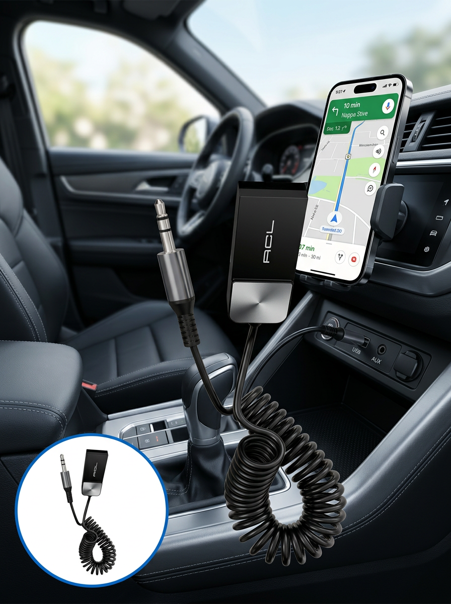 USB Bluetooth AUX Ses Adaptörü Kablosuz Müzik Aktarım Cihazı