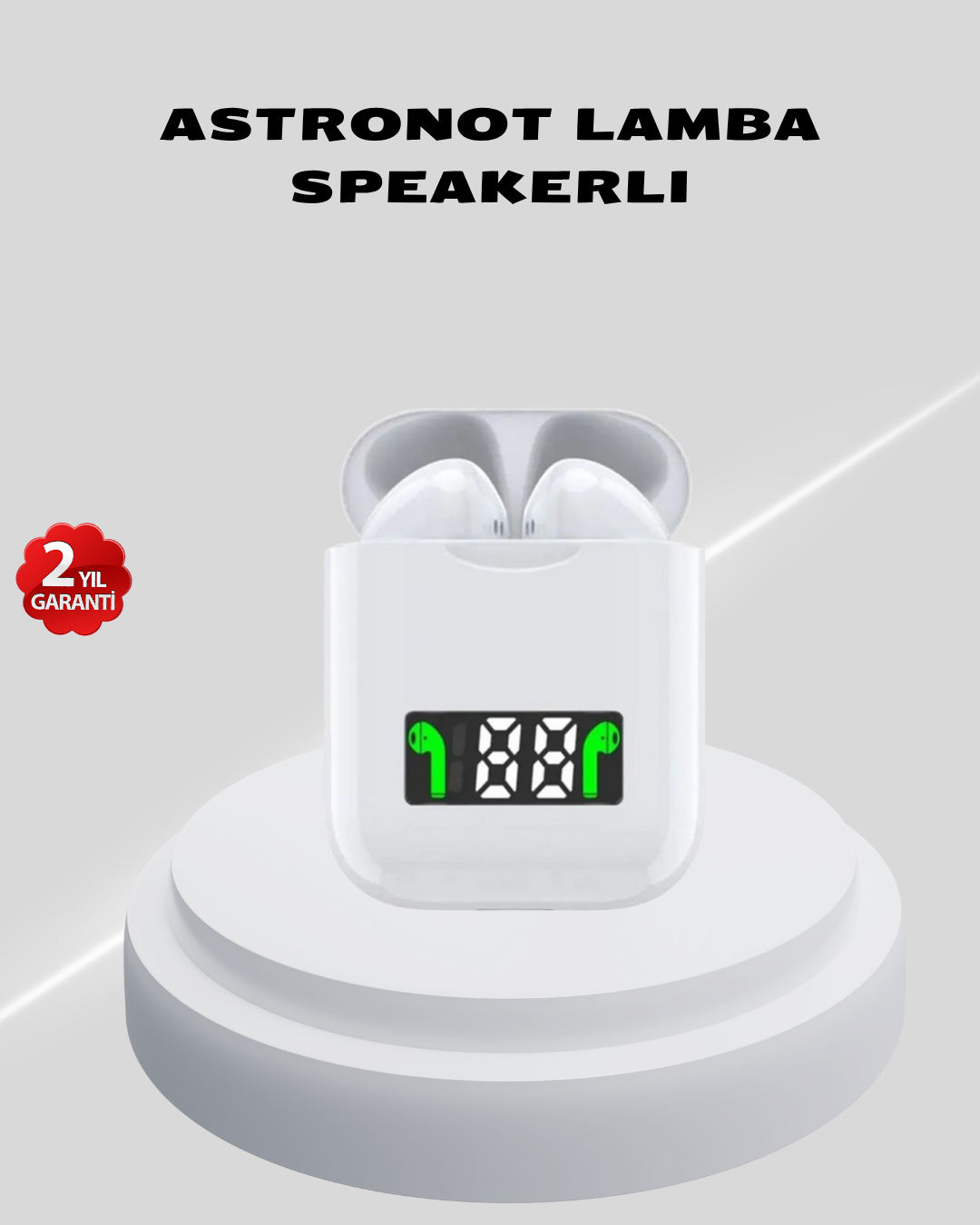 Kablosuz TWS Bluetooth 5.0 Kulaklık – Dokunmatik Kontrol, LED Göstergeli