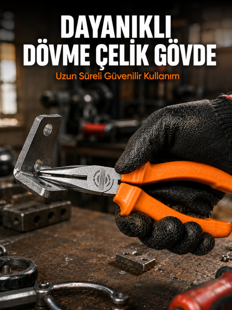 Uzun Çene Tasarımlı Dövme Çelik Kargaburun Hassas Kavrama Performansı