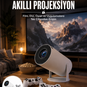 4K Wireless Çift Kollu Kumandalı Oyun Projeksiyonu Retro Video Oyunu Yeni Nesil