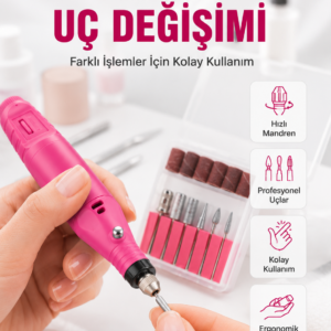 12v Çok Fonksiyonlu Tırnak Bakım Cihazı Yeni Nesil