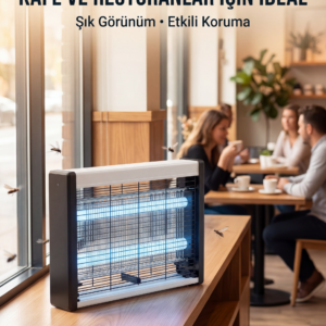 Elektrikli Sinek Öldürücü Lamba Güçlü UV Işık Teknolojisi