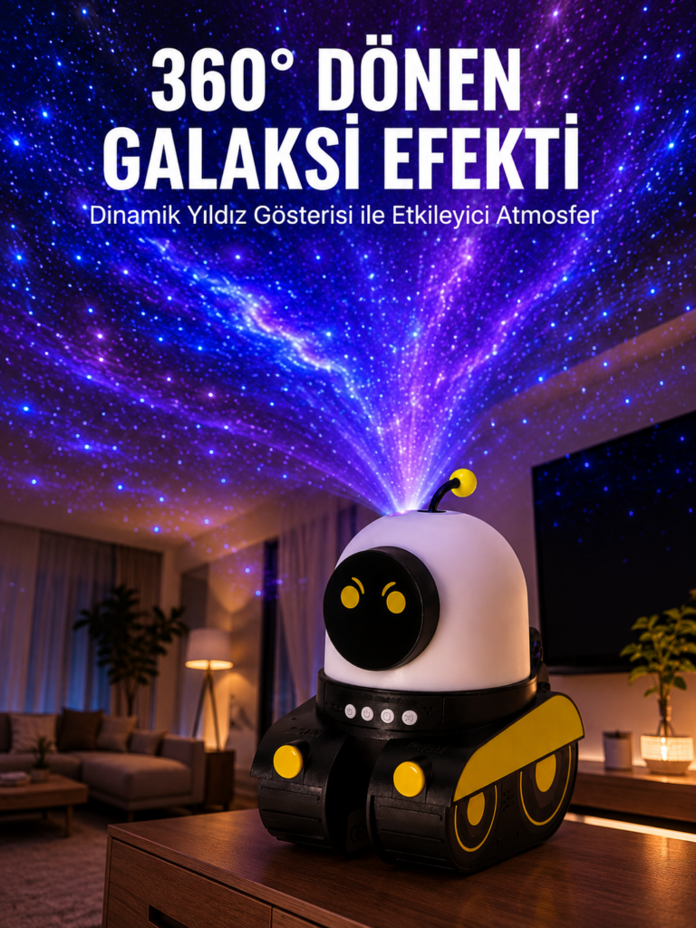 Taşınabilir Lityum Bataryalı Led Gece Lambası ve Projektör Yeni Nesil