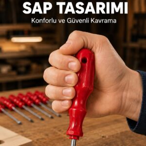 Çelik 7'li Tornavida Seti Ergonomik Sap Profesyonel Kullanım