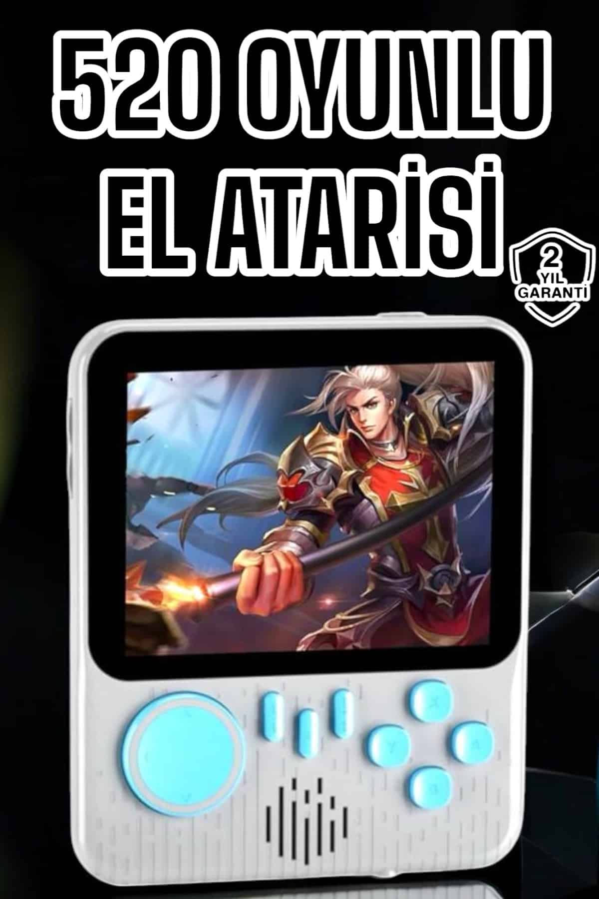 Atari Mini El Atarisi 3.5 inç Ekran Çift Konsol 666 Retro Oyun Gameboy