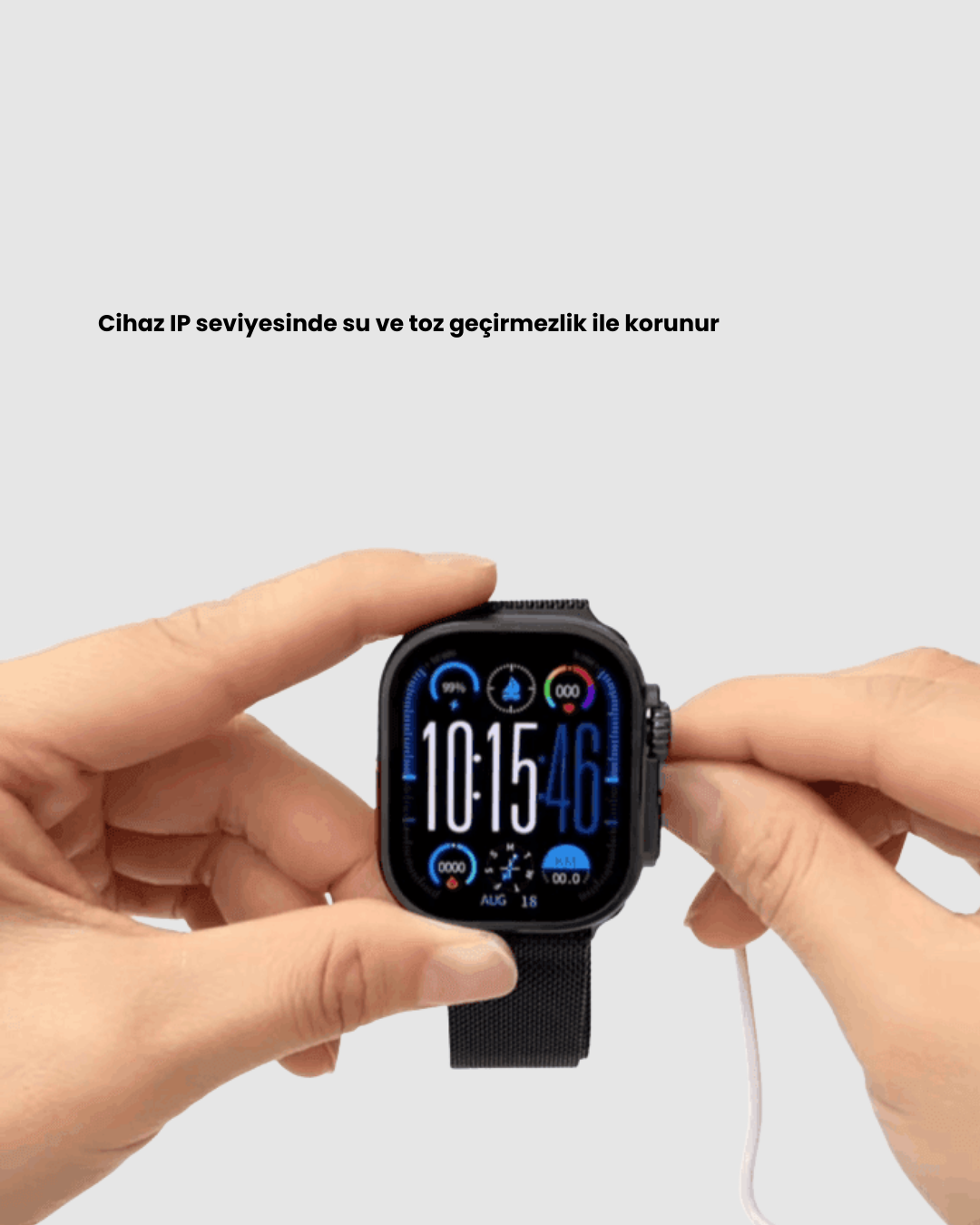 AMOLED Akıllı Saat 49mm Bluetooth Arama Spor ve Sağlık Yeni Nesil