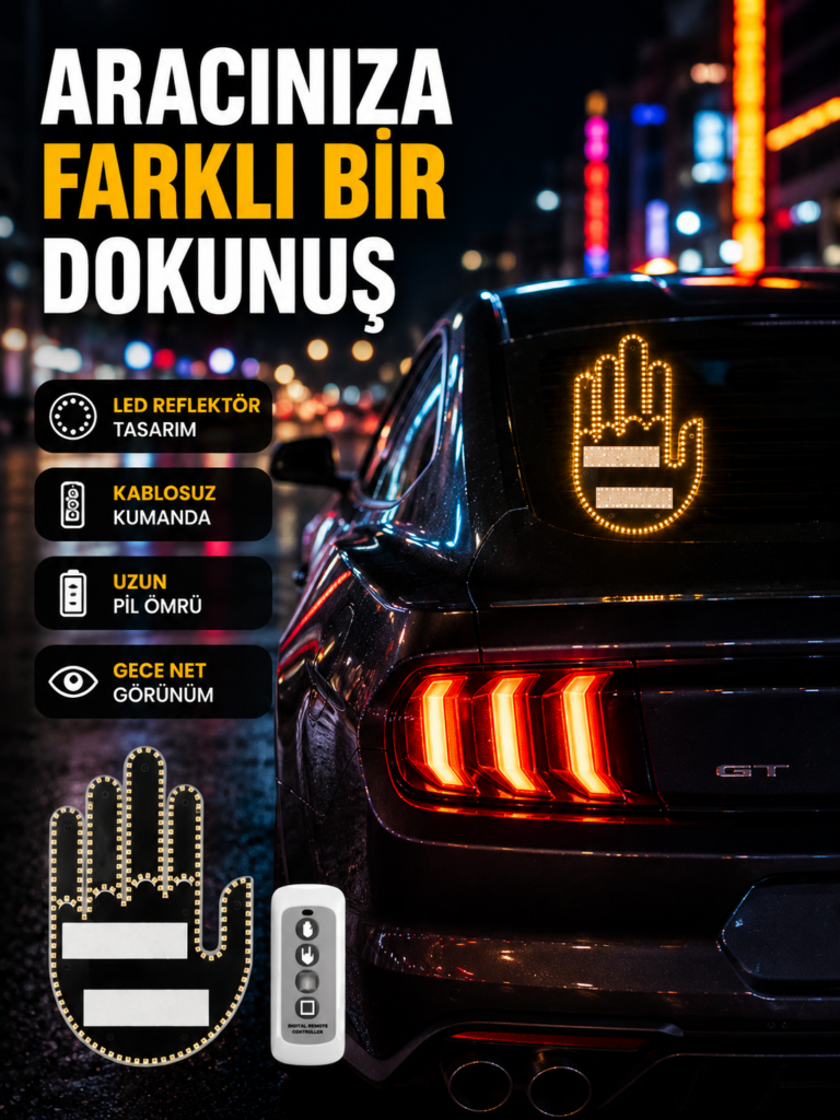 2025 Orijinal LED El Park Uyarı Sistemi Uzaktan Kumandalı