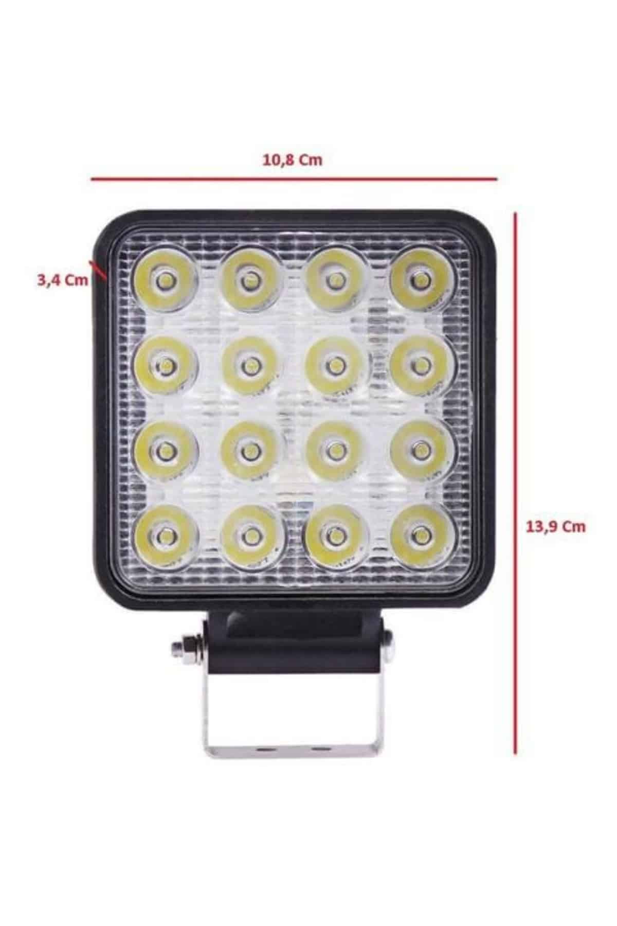16 Ledli Çalışma Lambası Araç Görüş Lambası Oto Lamba