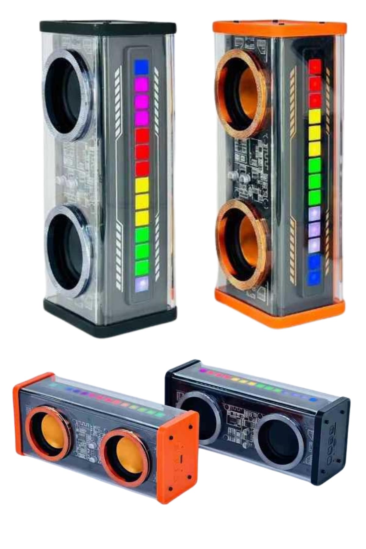 Yüksek Ses Kaliteli Kablosuz 5.0 Bluetooth Hoparlör RGB Işıklı