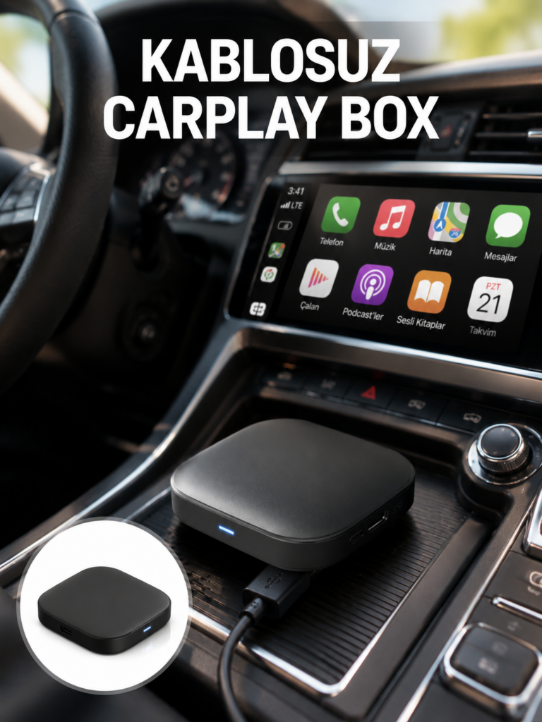 5.8GHz WiFi Destekli Kablosuz Android Auto Dönüştürücü Yeni Nesil