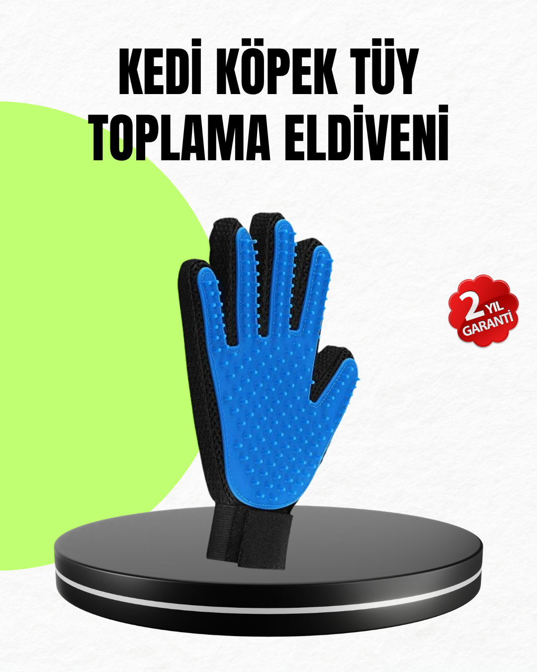 Evcil Hayvan Bakım Eldiveni – Masaj ve Tüy Toplama Özellikli Silikon Eldiven