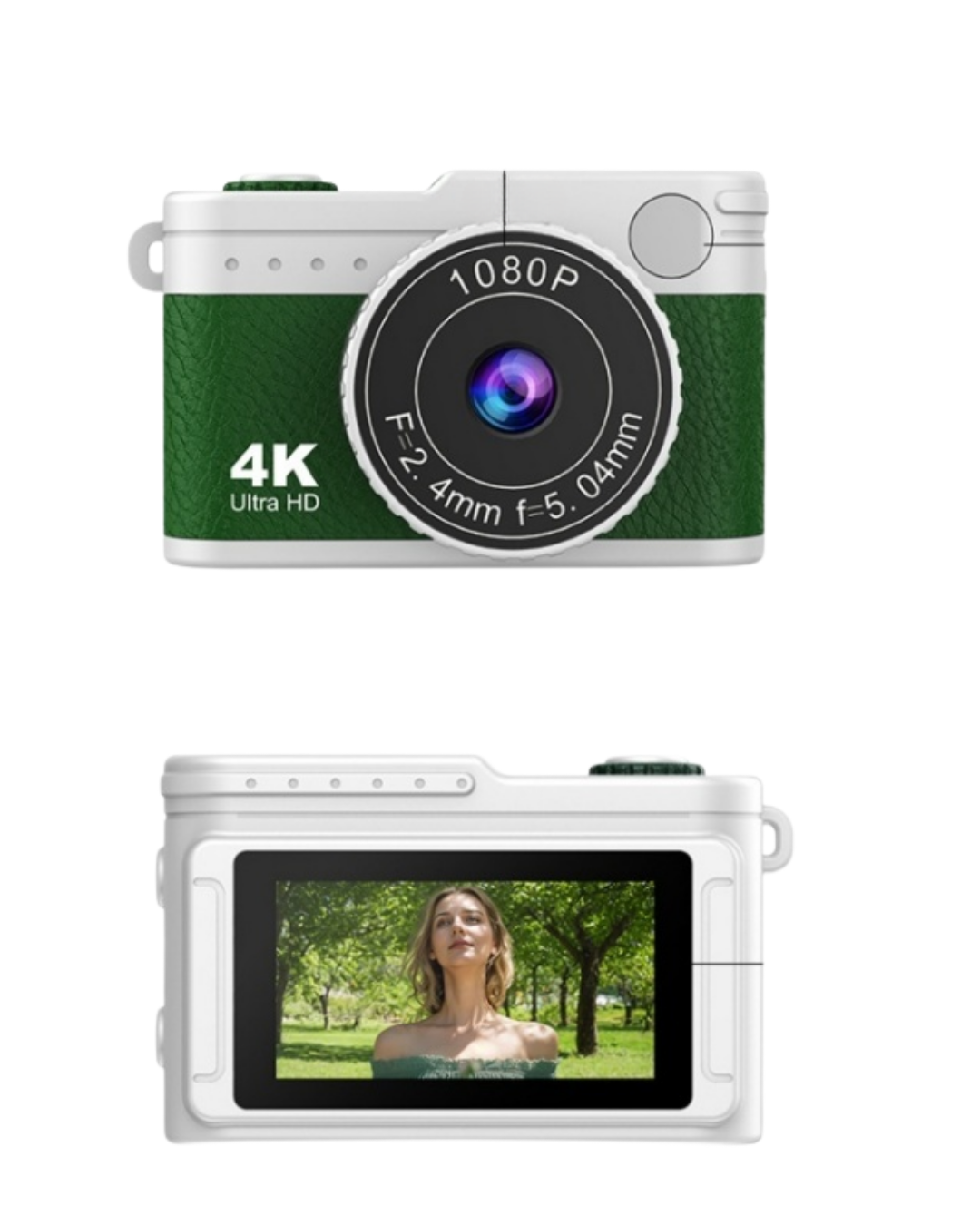 Retro Tasarımlı 1080P HD Mini Dijital Kamera IPS Ekranlı Taşınabilir Kamera