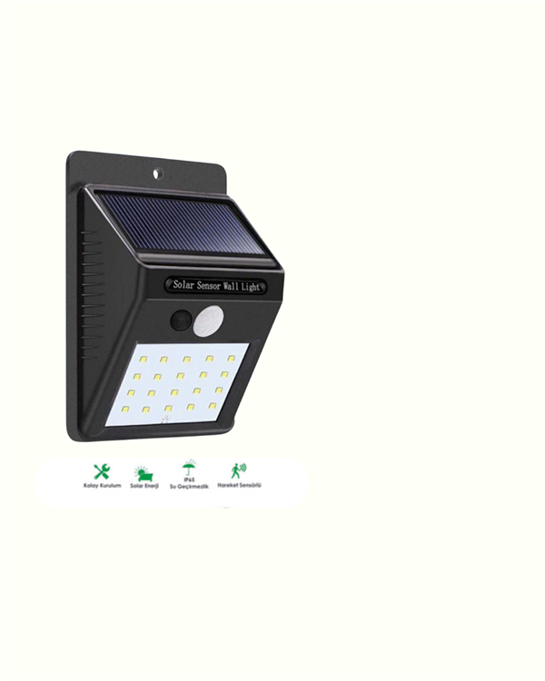 Kablosuz Solar LED Lamba | Bahçe, Veranda, Merdiven Işığı, Otomatik Aç-Kapa Sensörlü Yeni Nesil