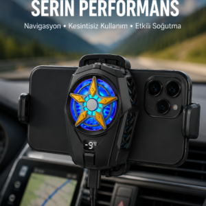 Mobil Cihaz Soğutma Radyatörü – Metal+ABS, Type-C Kablolu Yeni Nesil
