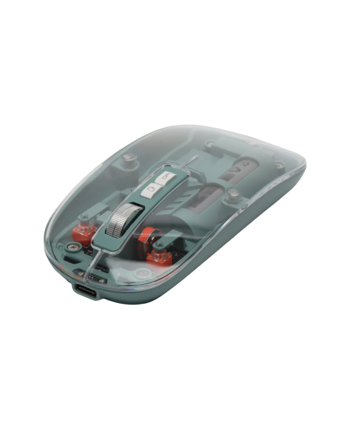 Şeffaf Tasarımlı Bluetooth Kablosuz Mouse Pilli Kullanım Yeni Nesil