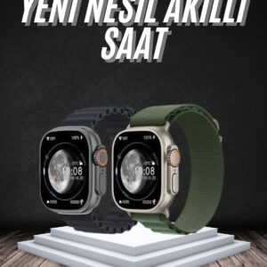 Yeni Nesil Akıllı Kol Saati Nabız Ölçer GPS Uyumlu 49 MM Kasa
