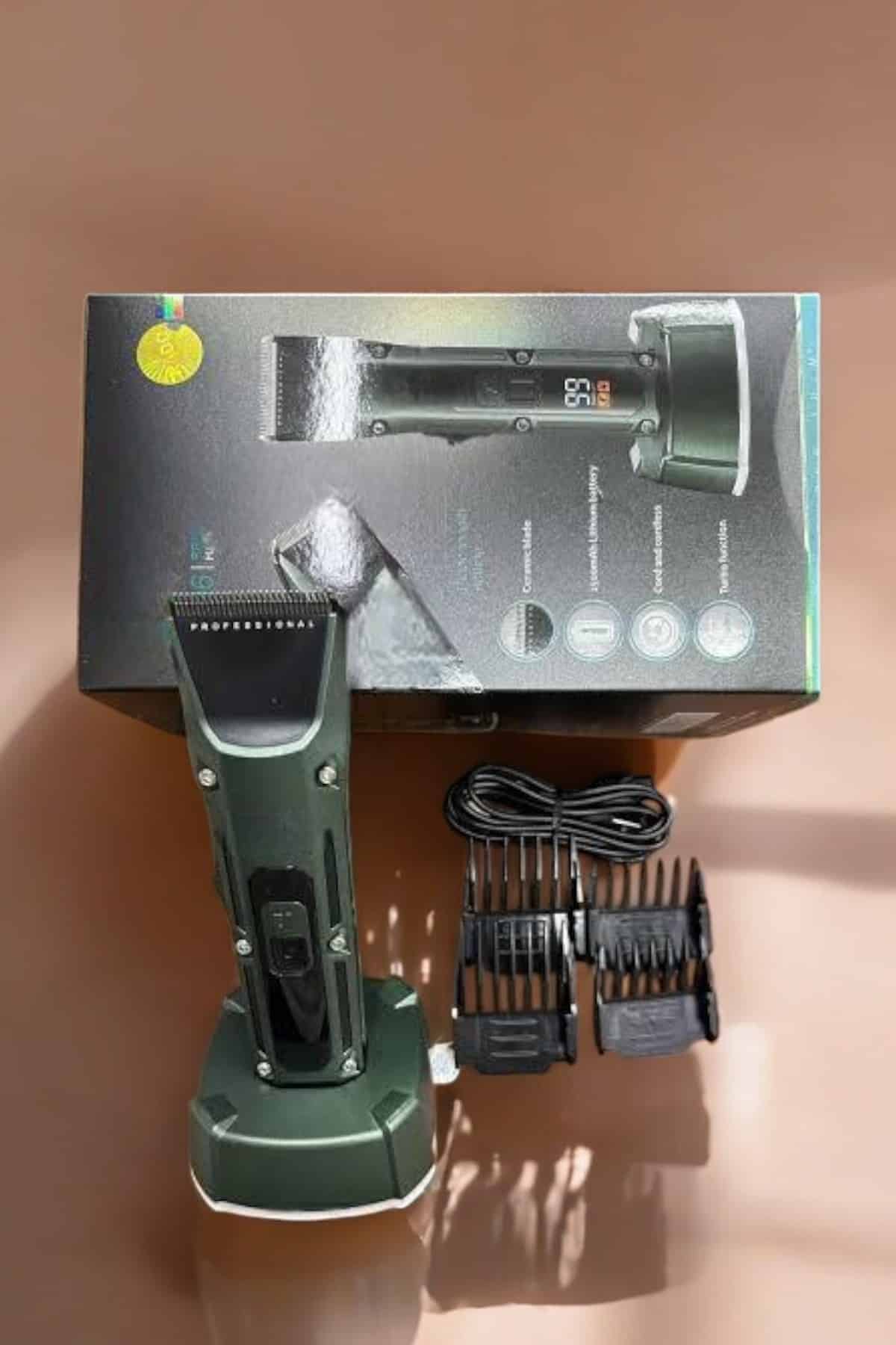 Tıraş Makinesi Dijital Göstergeli Turbo Motor Paslanmaz Çelik