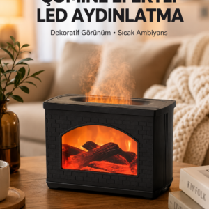 Aromaterapi Destekli Ultrasonik Nemlendirici USB Bağlantılı Sessiz Model