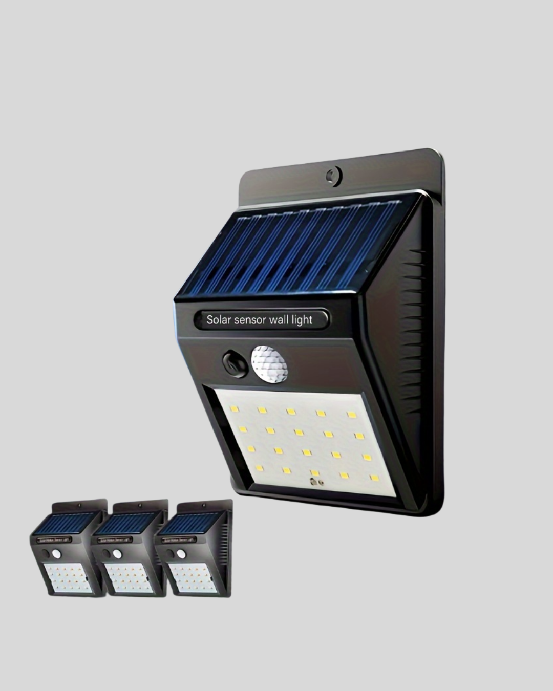 Sensörlü, Güneş Enerjili LED Duvar Lambası Bahçe ve Balkon Aydınlatma