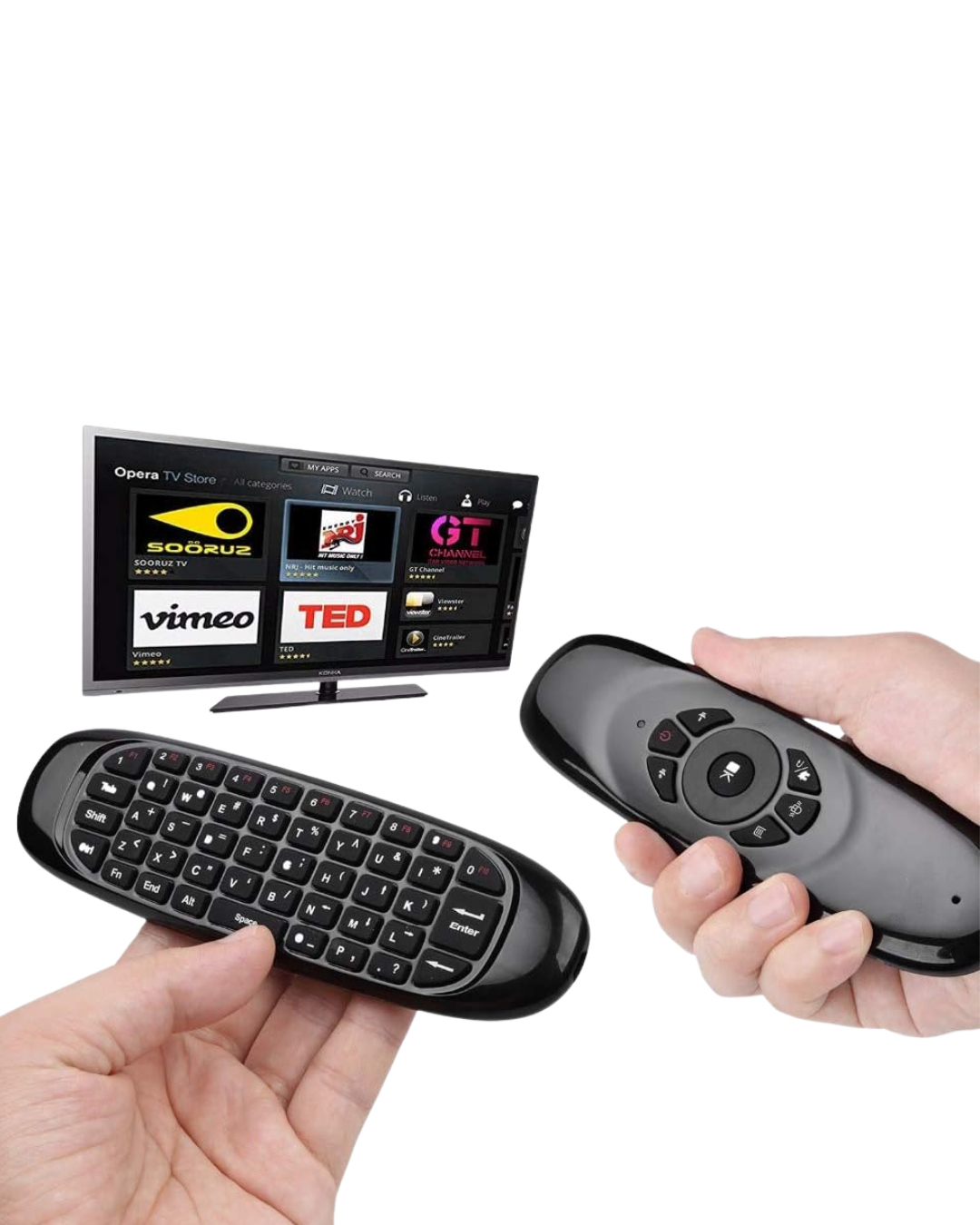 3’ü 1 Arada Kablosuz Hava Mouse Mini Klavye Kumanda Yeni Nesil