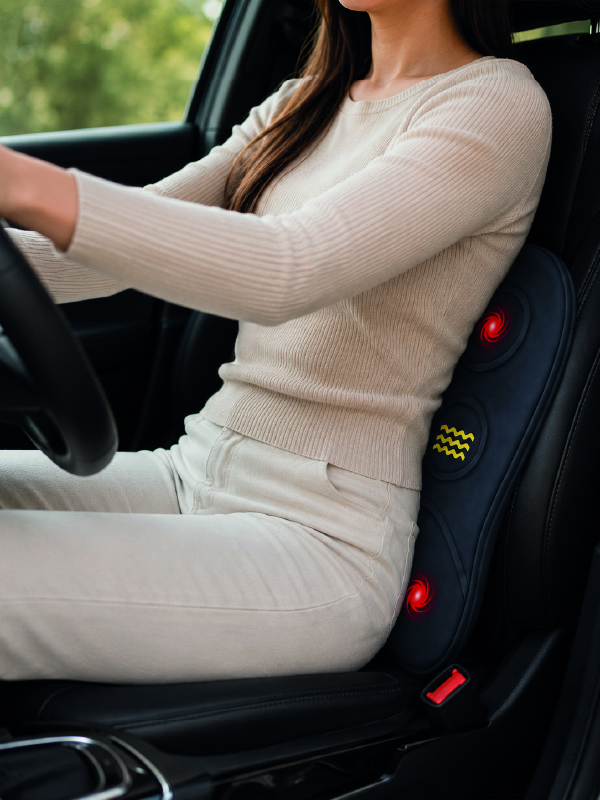 Ergonomik Isıtmalı Bel Masaj Minderi Sırt Destek Minderi