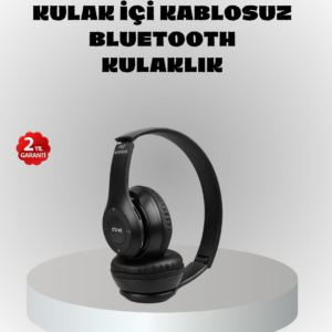 Kablosuz Bluetooth Kulaklık – TF Kart, AUX, Mikrofonlu, Suya Dayanıklı, 10m Menzil