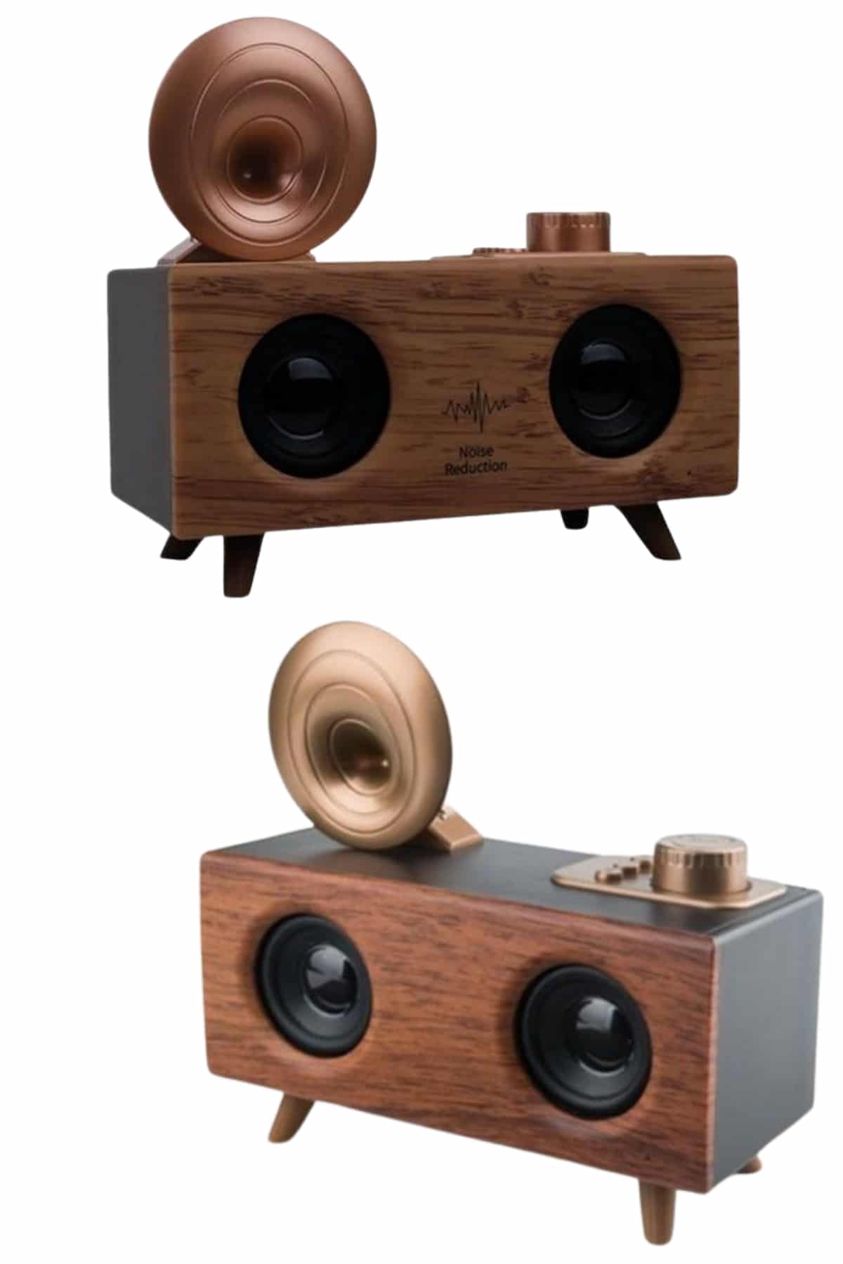 Bluetooth Nostalji Speaker Radyo Gramofon Ahşap Renk Vintage Yeni Nesil