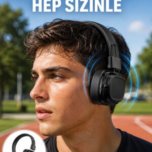 Katlanabilir Tasarımlı Taşınabilir Kablosuz Müzik Kulaklığı Yeni Nesil