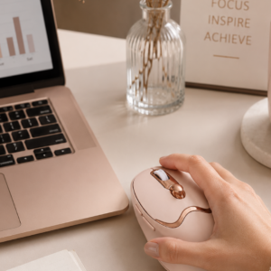 Ergonomik Tasarımlı Kablosuz Mouse Bluetooth ve USB Alıcılı