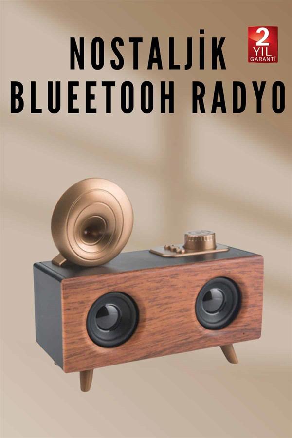 Nostaljik Radyo Bluetooth Bağlantılı Şarjlı Yüksek Ses Kaliteli Yeni Nesil