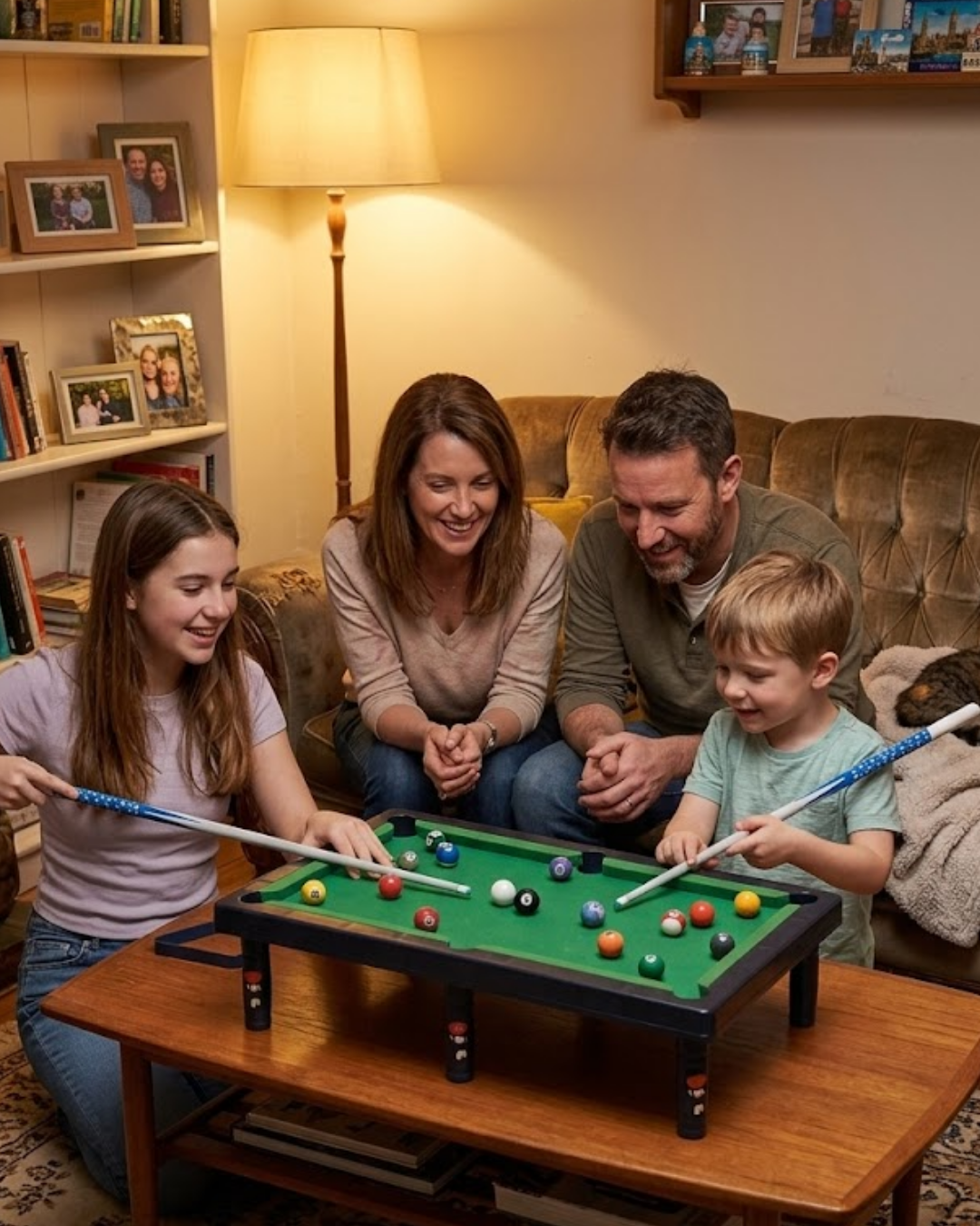 Çocuklar İçin Bilardo Seti Masaüstü Snooker ve Pool Oyuncak