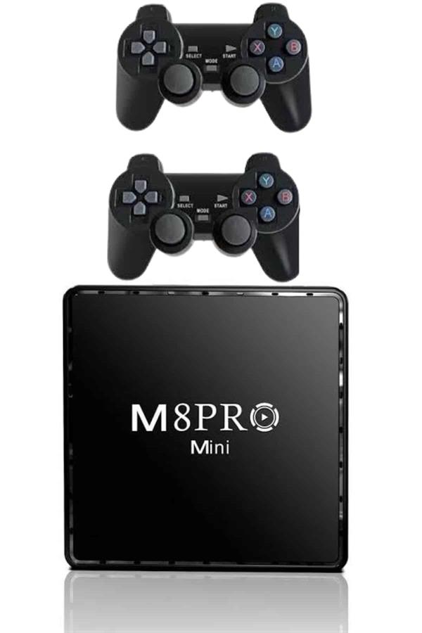 Android Tv Box 2.4g 10k Ultra Hd 2gb Ram 64gb Hafıza 10000 Retro Oyunlu Konsol Game Stick M8 Pro