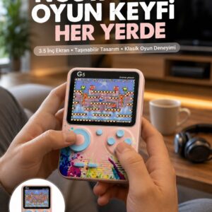 Game Box Mini 500 Adet Retro Oyun Taşınabilir Oyun Konsolu Yeni Nesil
