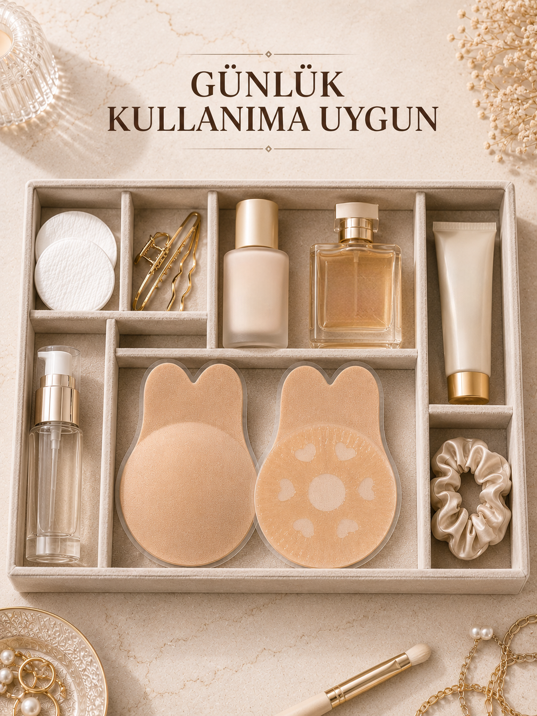 Görünmez Kendinden Yapışkanlı Destek Pedi Yeniden Kullanılabilir Silikon Destek Pedi