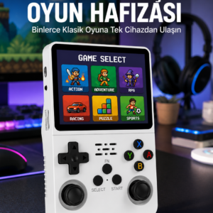 Klasik Oyun Konsolu 64 Bit İşlemci ve Çift Kart Girişi Özellikli Yeni Nesil