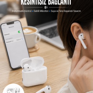 2.Nesil Yeni Model TWS Bluetooth Kulaklık Dokunmatik Kontrol Yüksek Ses Kaliteli Yeni Nesil