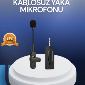 Profesyonel Ses Kayıt İçin Kablosuz Mini Yaka Mikrofonu