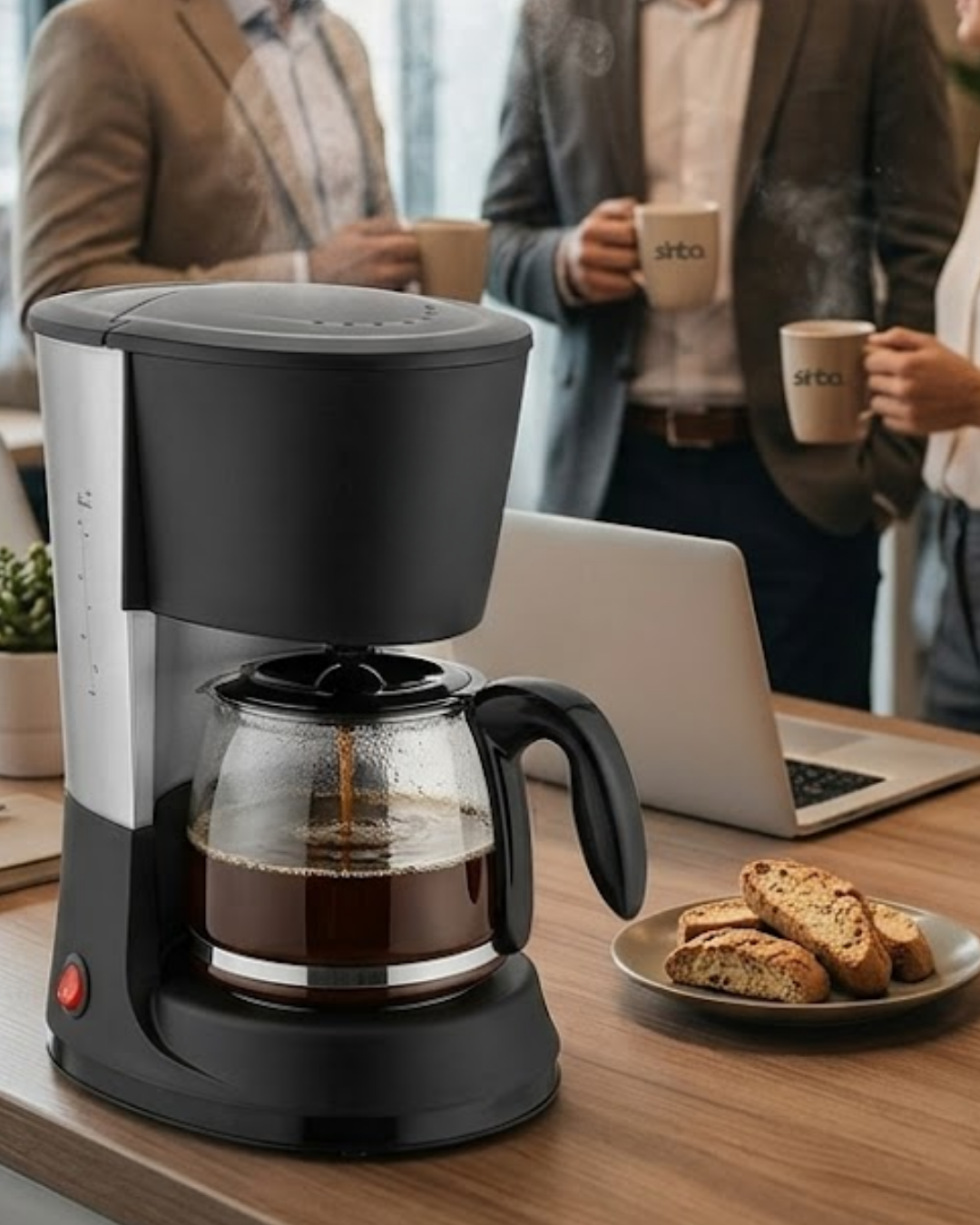 Ev ve Ofis İçin Filtre Kahve Makinesi 12 Fincan Kapasiteli Kahve Makinesi
