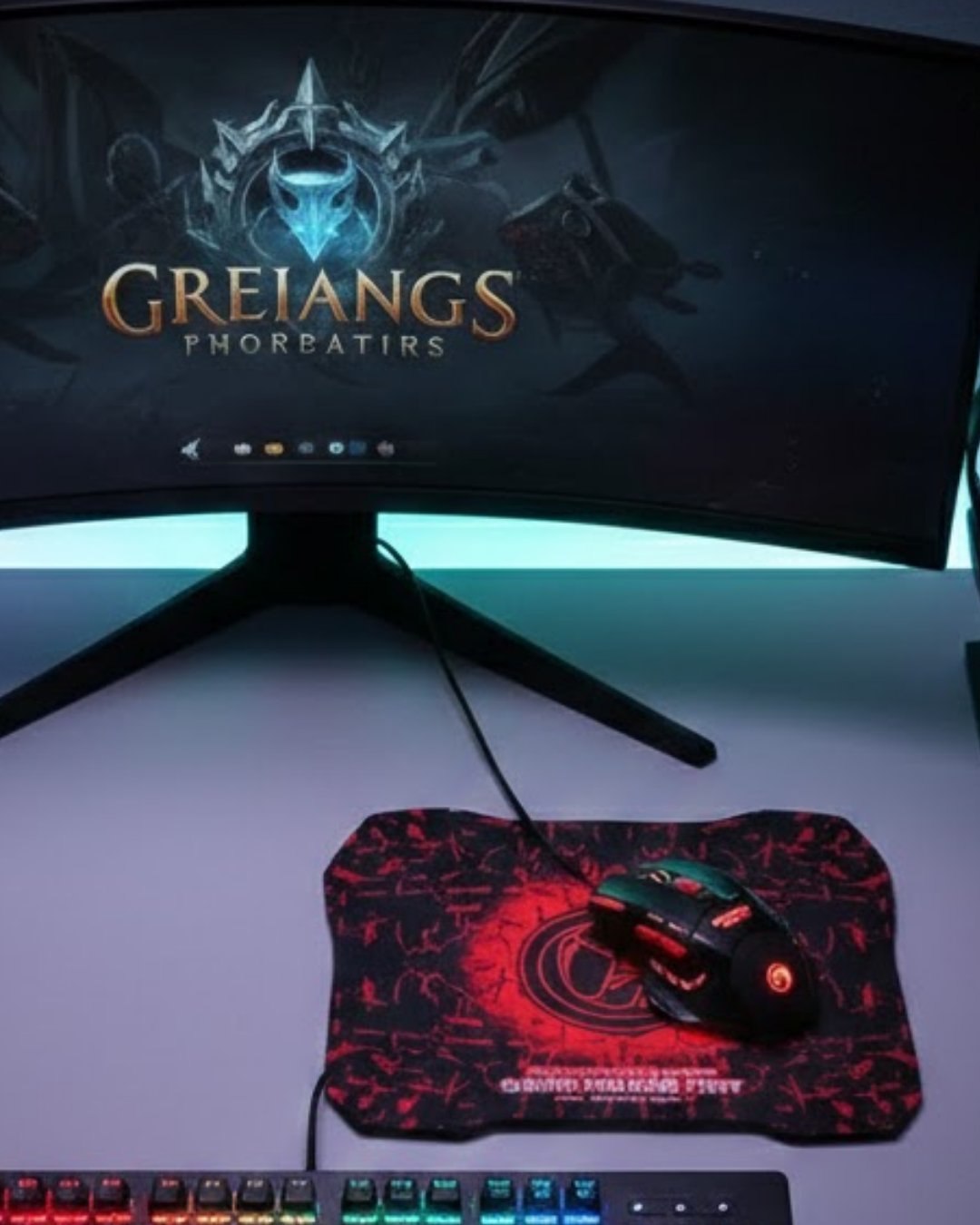 Gaming Mouse Mousepad Seti 3 DPI Ayarı ve LED Işıklı Ergonomik Yapı