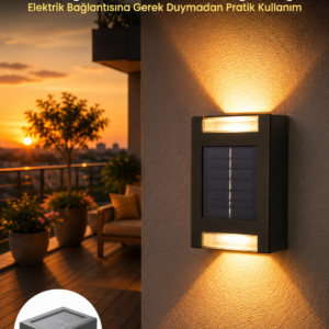 Dekorasyon Aplik Işık Güneş Enerjili Aydınlatma Dekoratif Aydınlatma Yeni Nesil